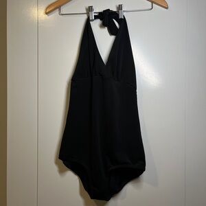 Elegant Black Women's One Piece Swimsuit